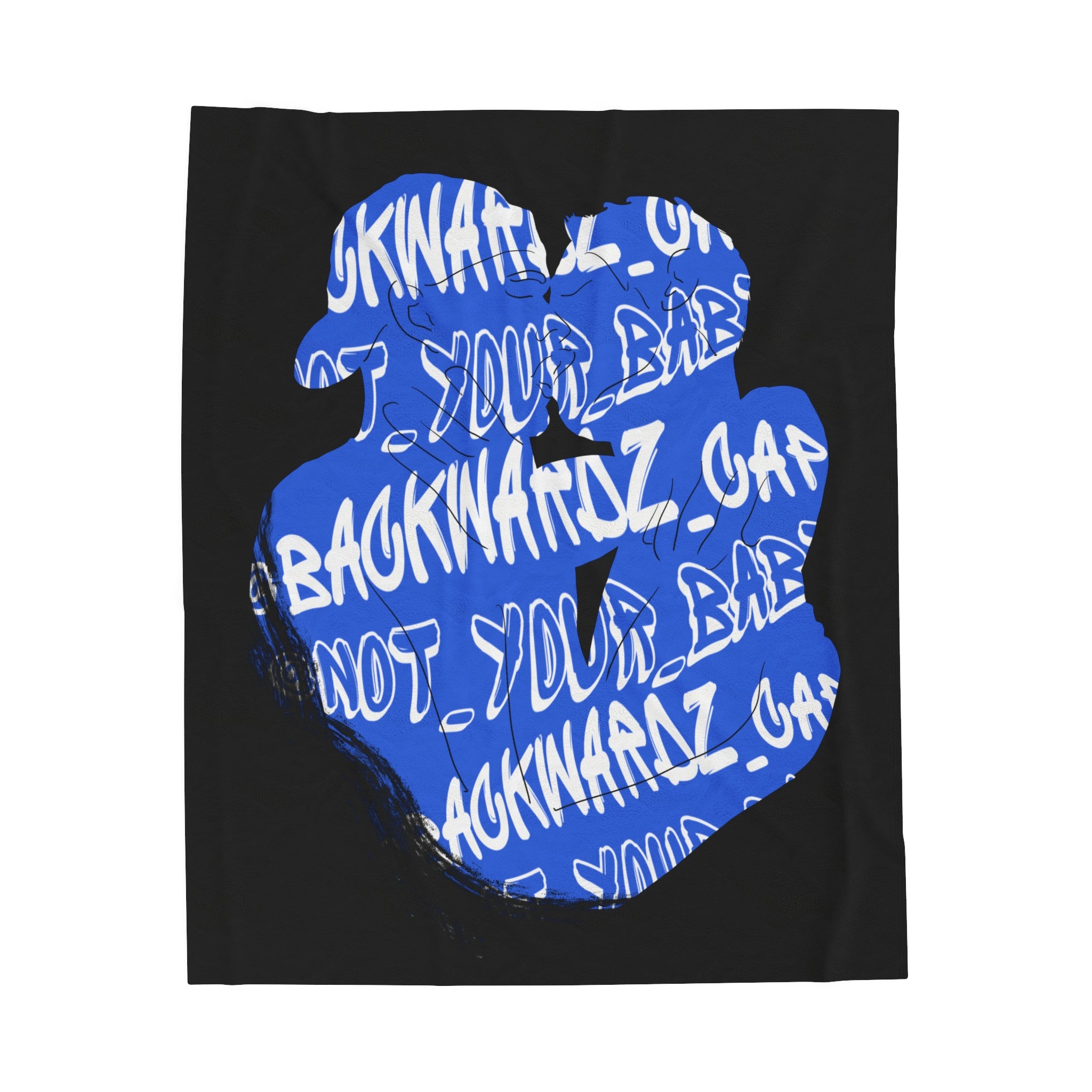 Nyla K - @backwardz_cap & @not_your_baby Velveteen Plush Blanket