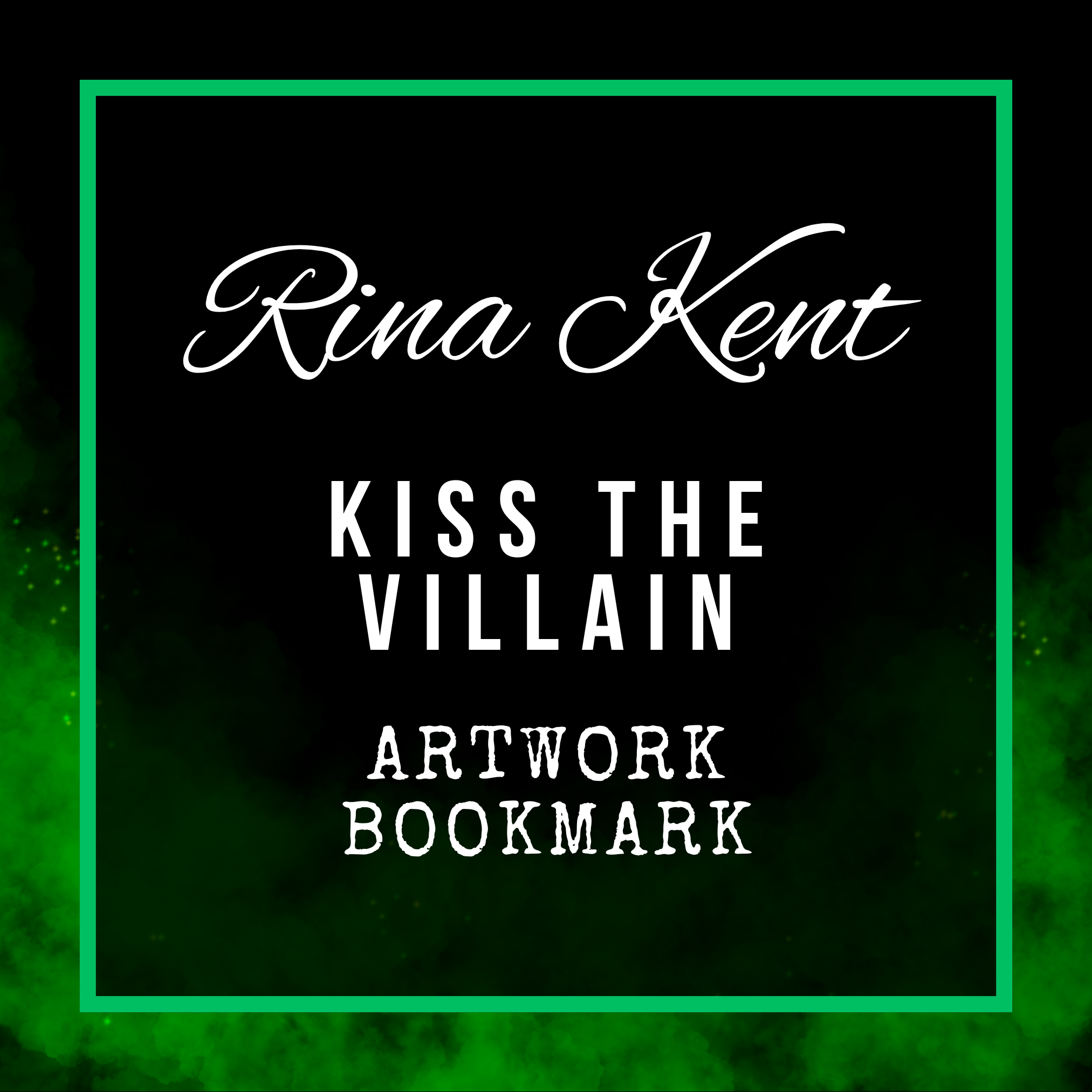 Rina Kent - Kiss The Villain Artwork Bookmark