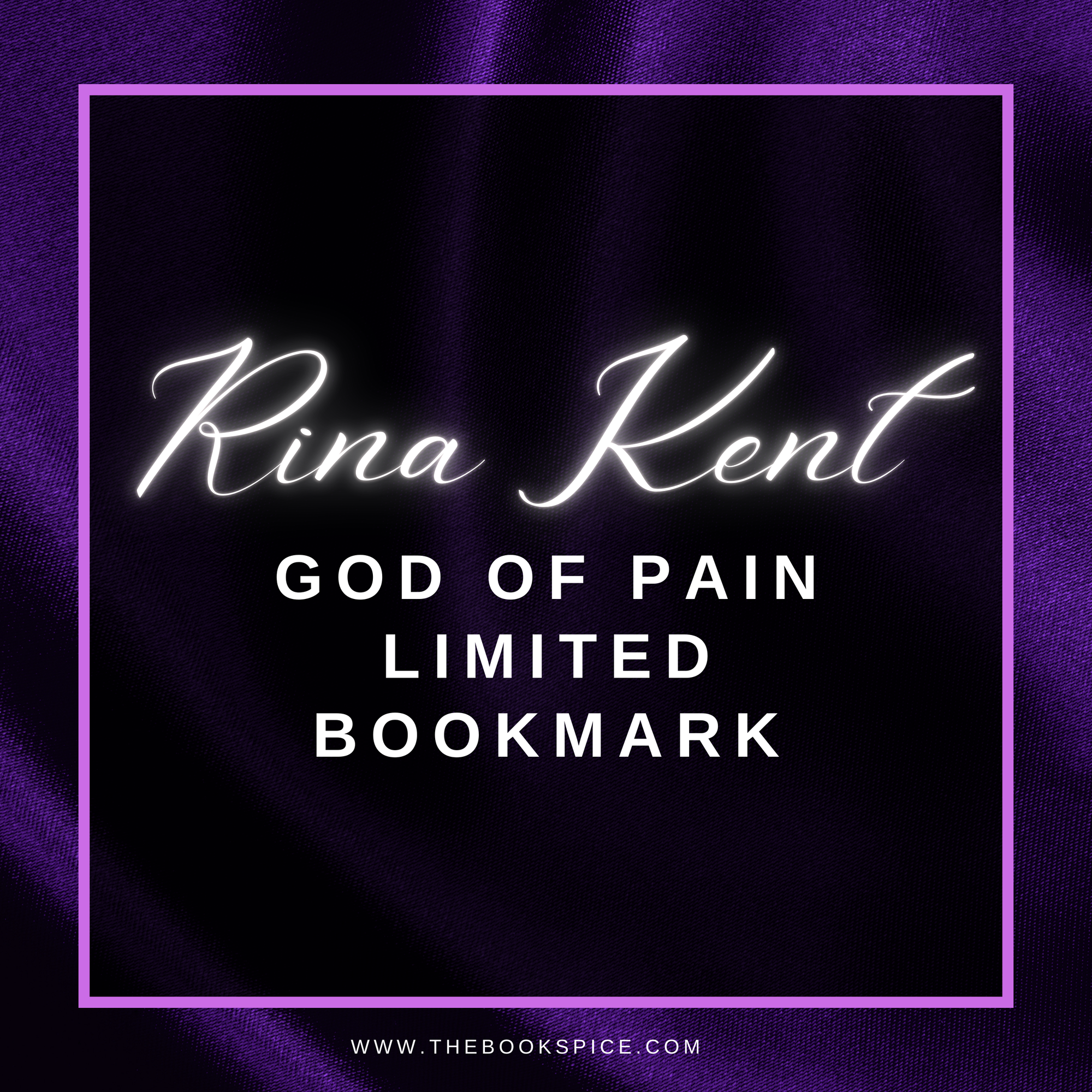 Rina Kent - God Of Pain Limited Art Bookmark