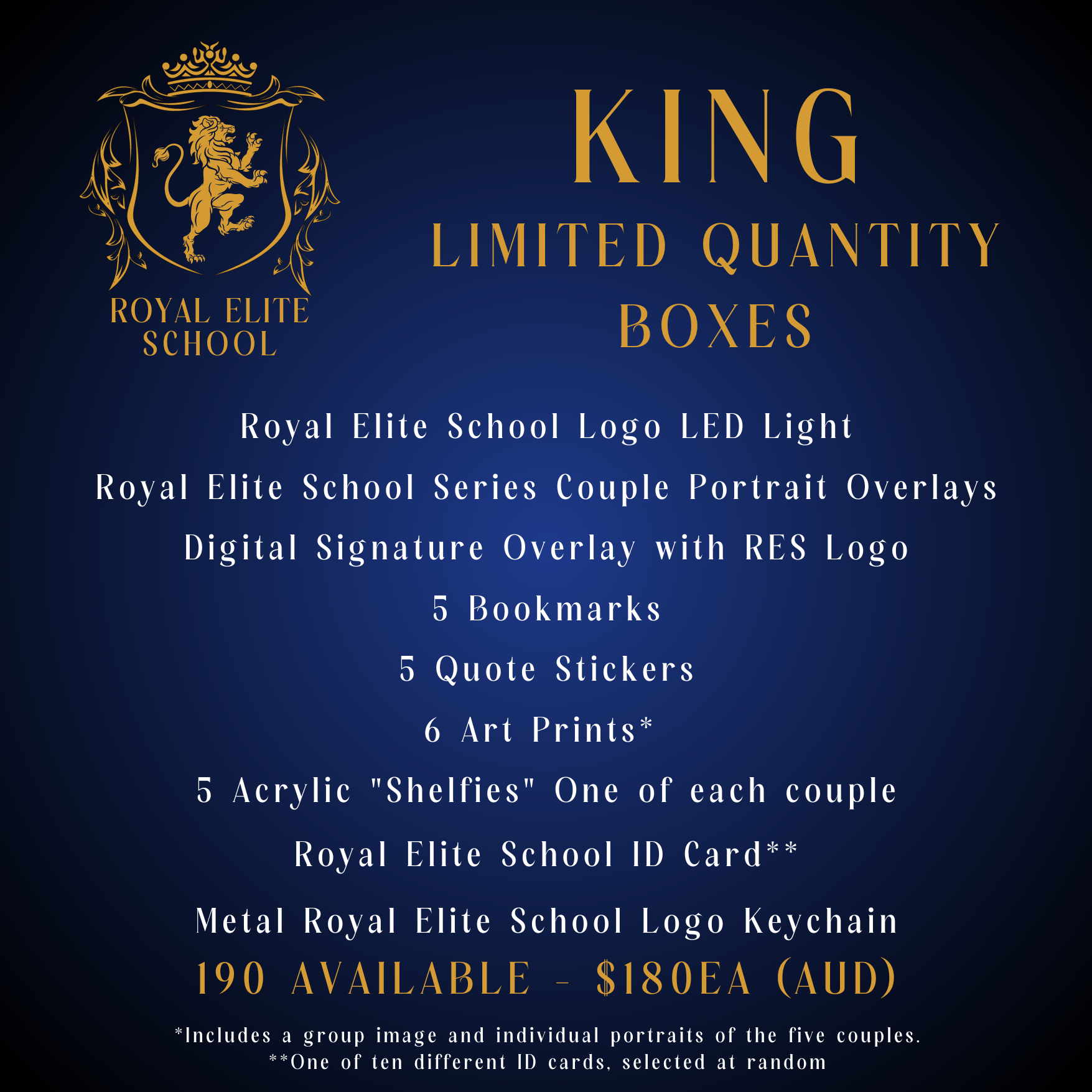 Rina Kent - KING RES Series Limited Qty Box