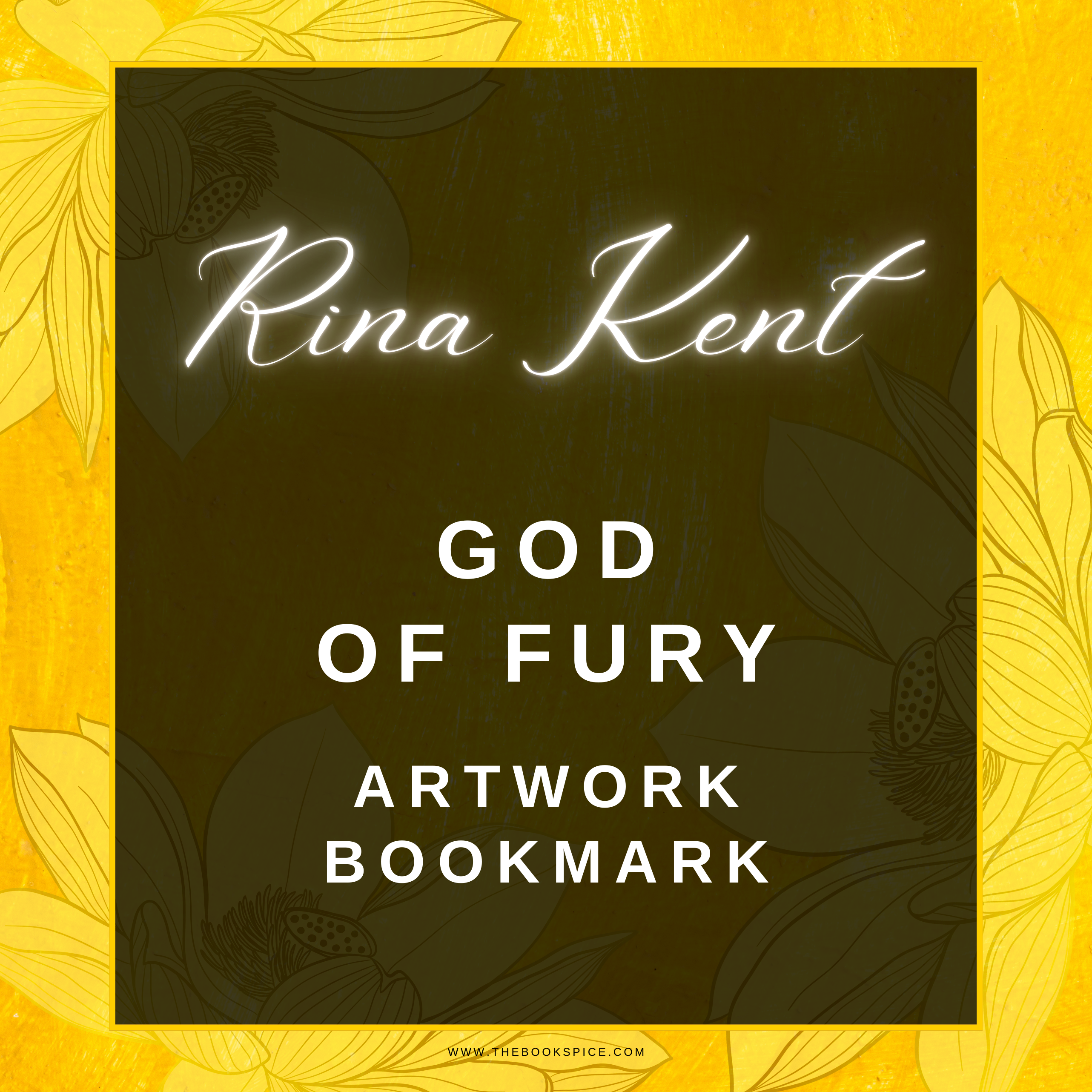 Rina Kent - God Of Fury Art Bookmark