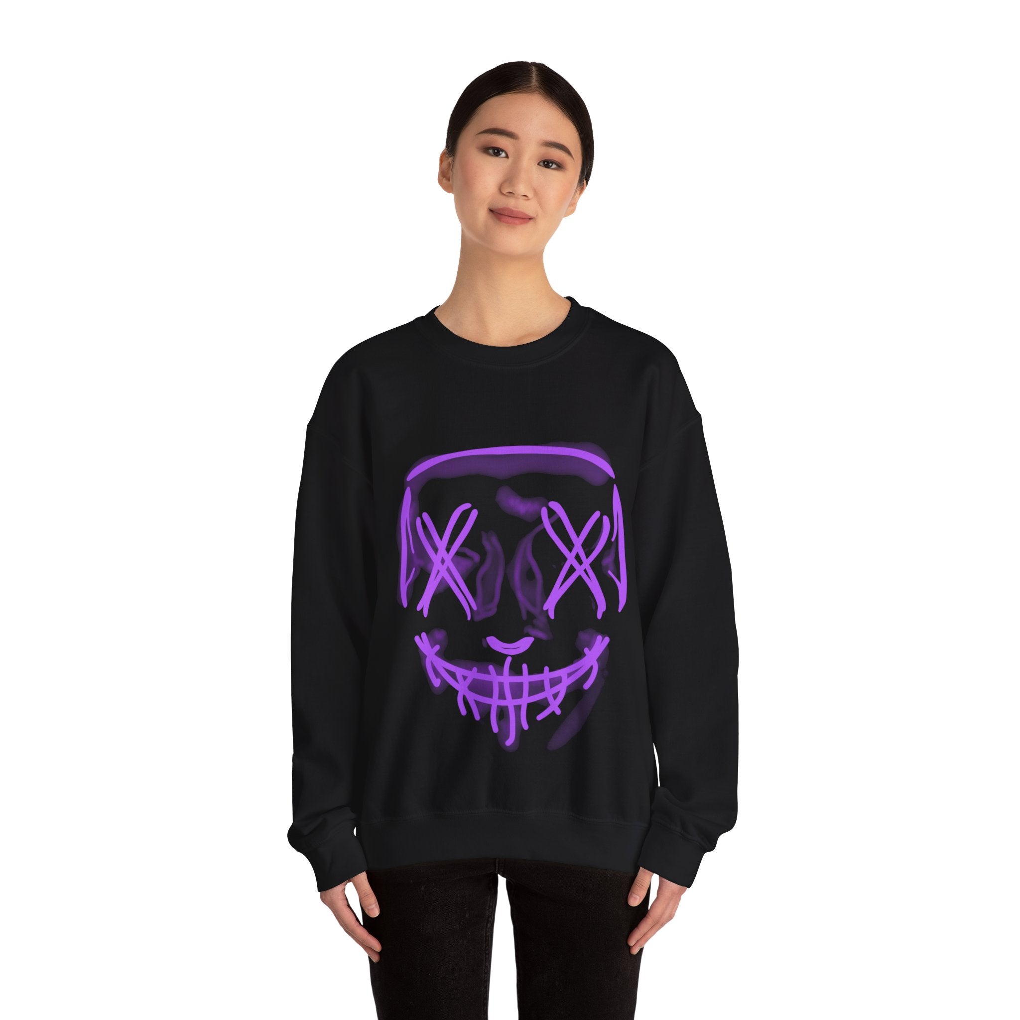 Rina Kent - Purple Purge Mask Crewneck