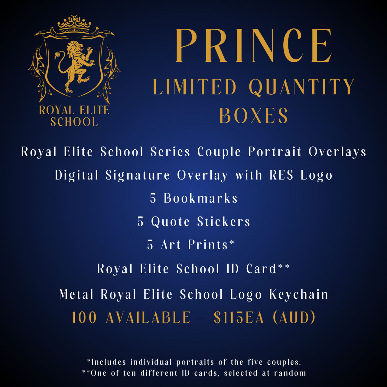 Rina Kent - PRINCE - RES Series Limited Qty Box