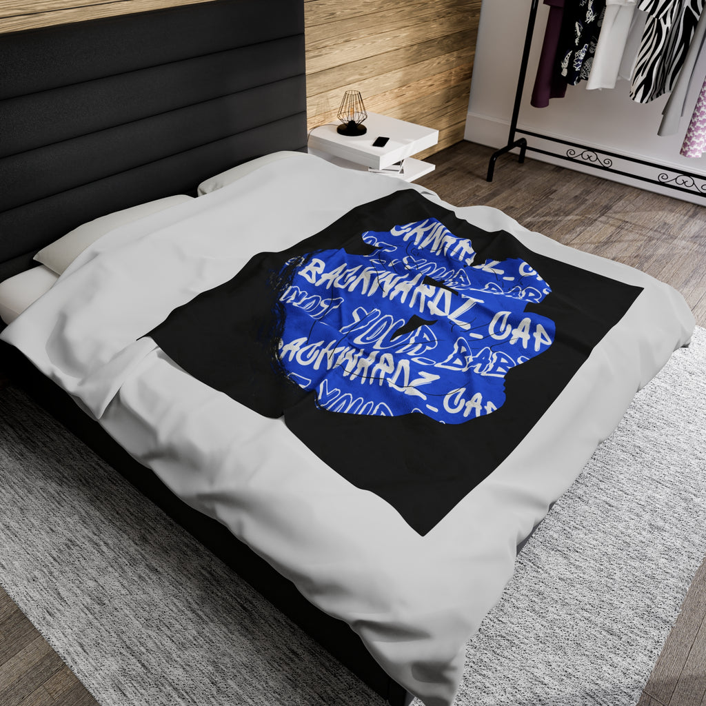 Nyla K - @backwardz_cap & @not_your_baby Velveteen Plush Blanket