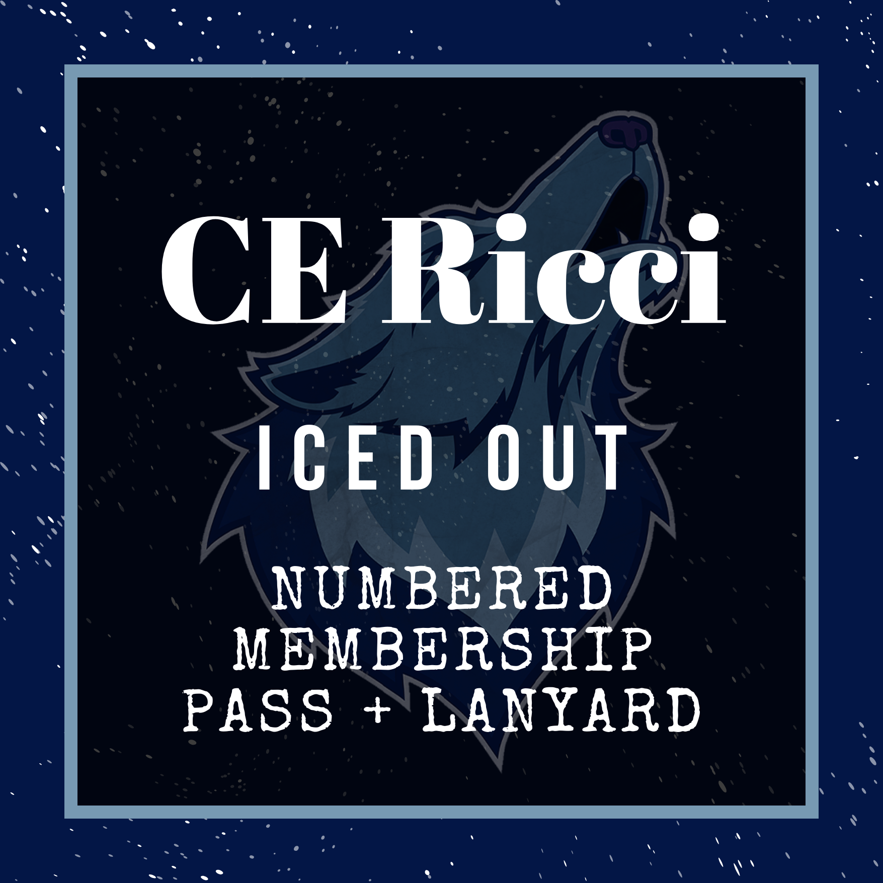 CE Ricci - Iced Out Numbered Membership Pass & Lanyard