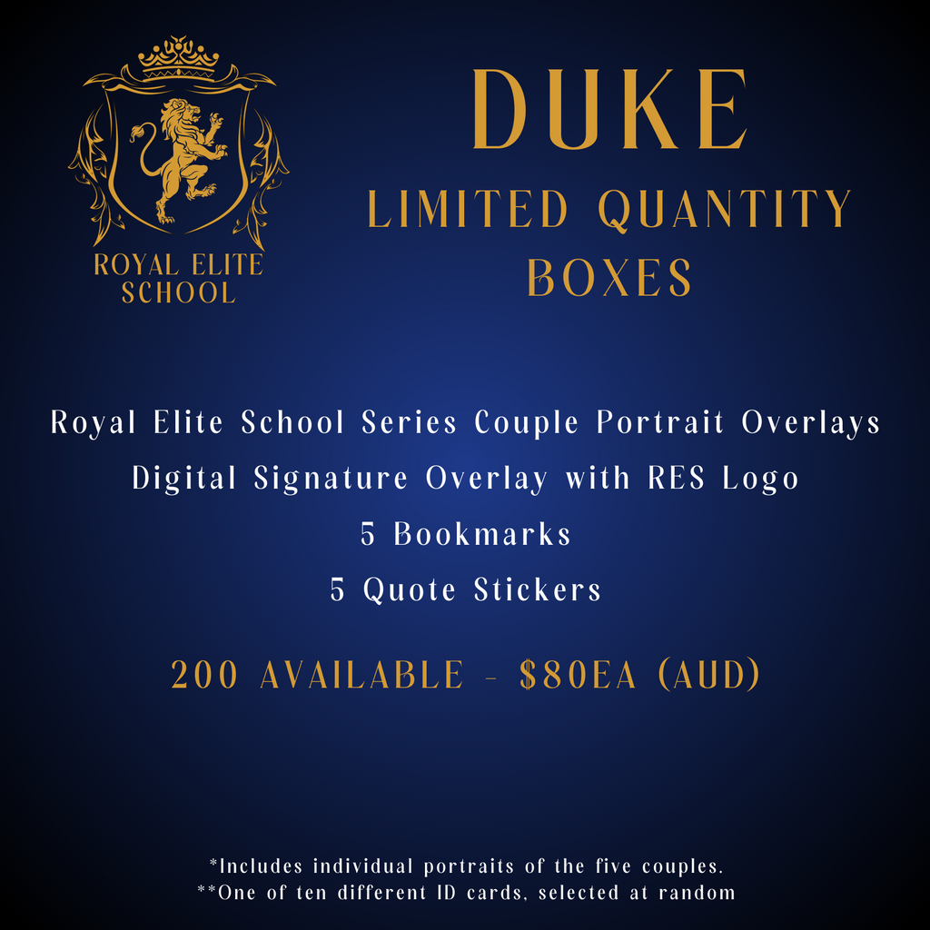 Rina Kent - DUKE - RES Series Limited Qty Box