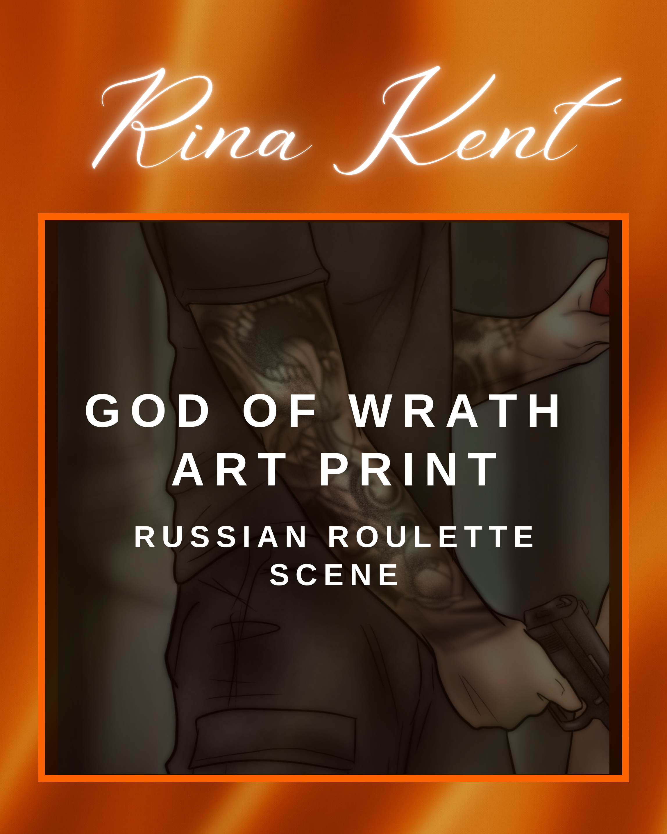 Rina Kent - God Of Wrath Artwork Print