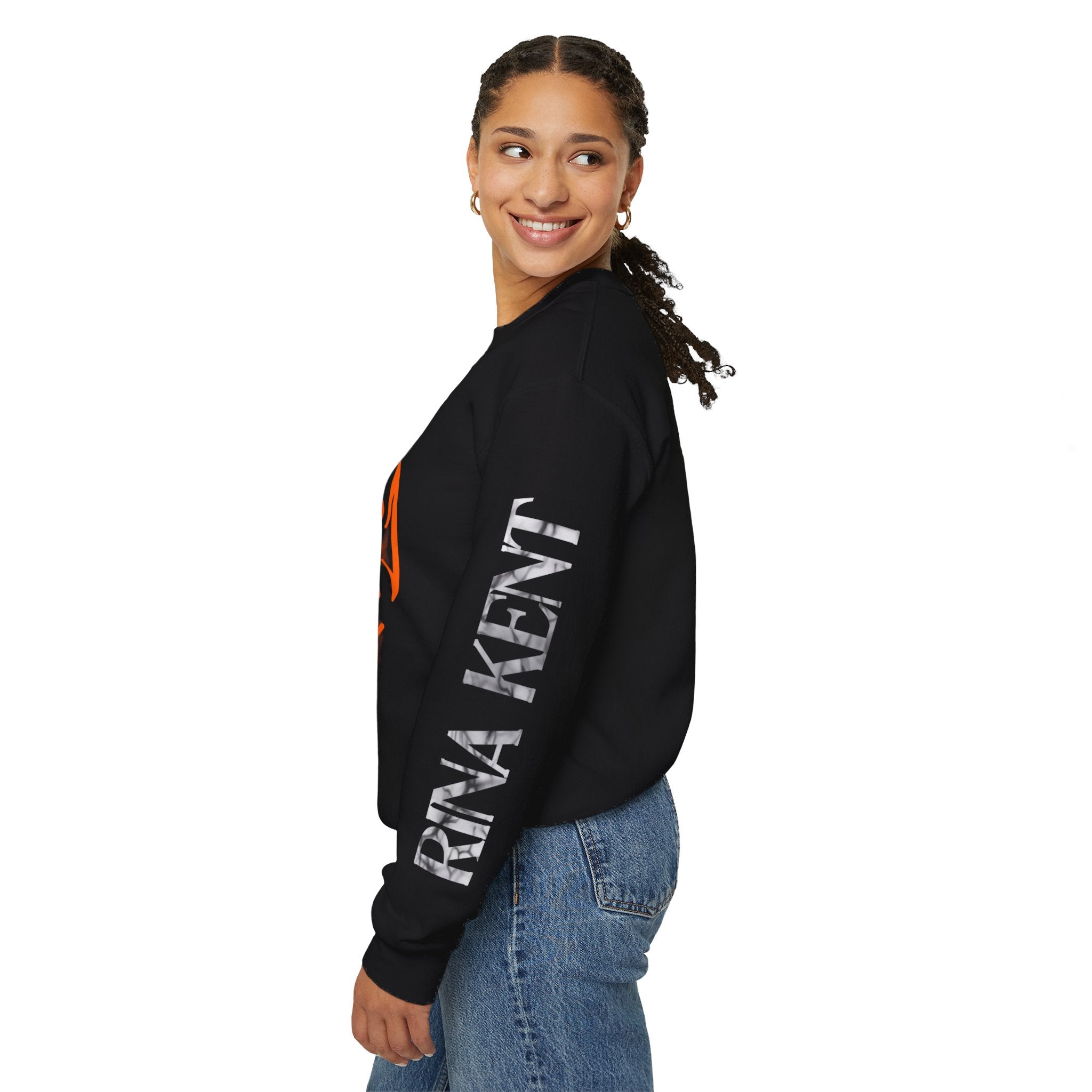 Rina Kent - Orange Purge Mask Crewneck