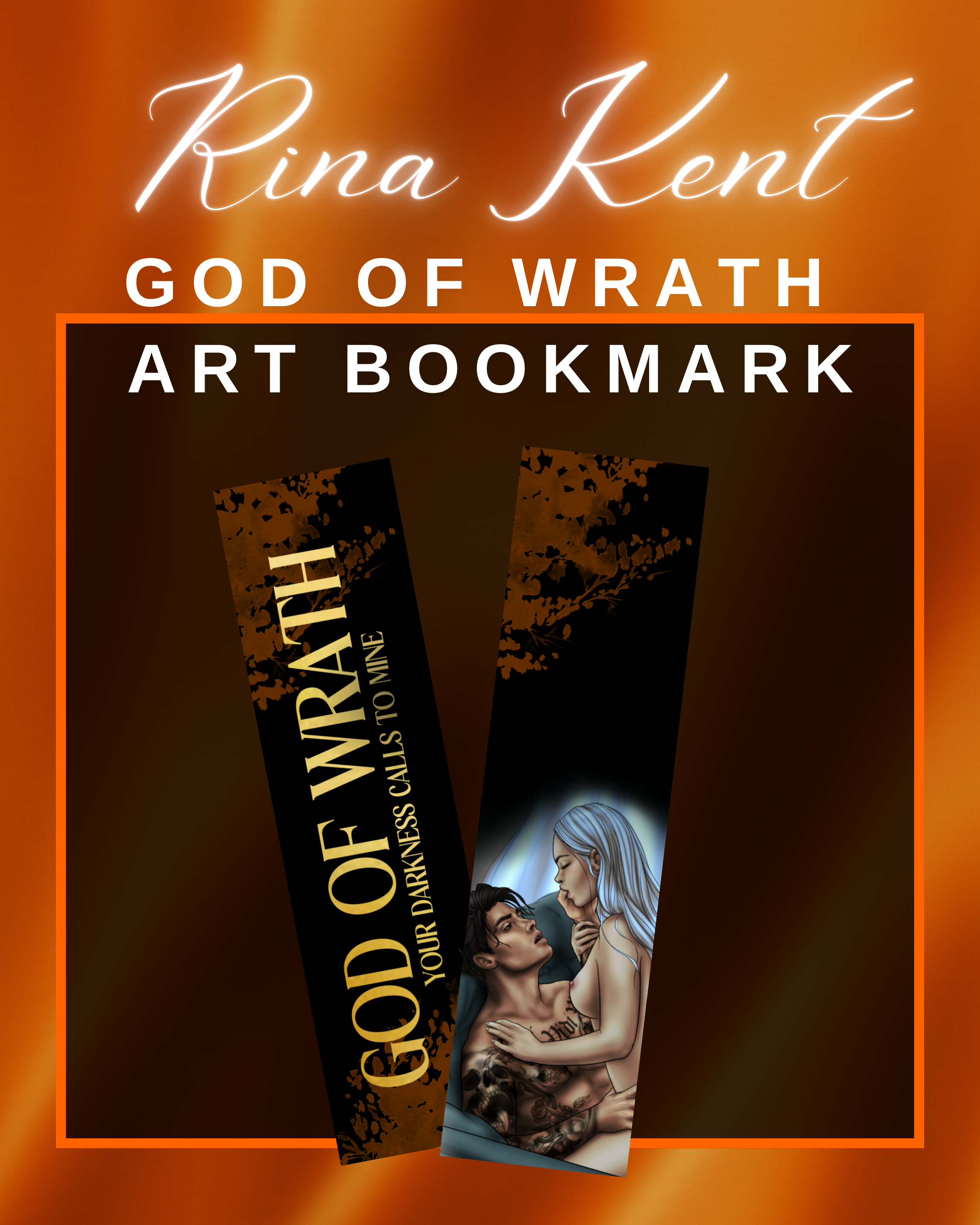 Rina Kent - God Of Wrath Art Bookmark
