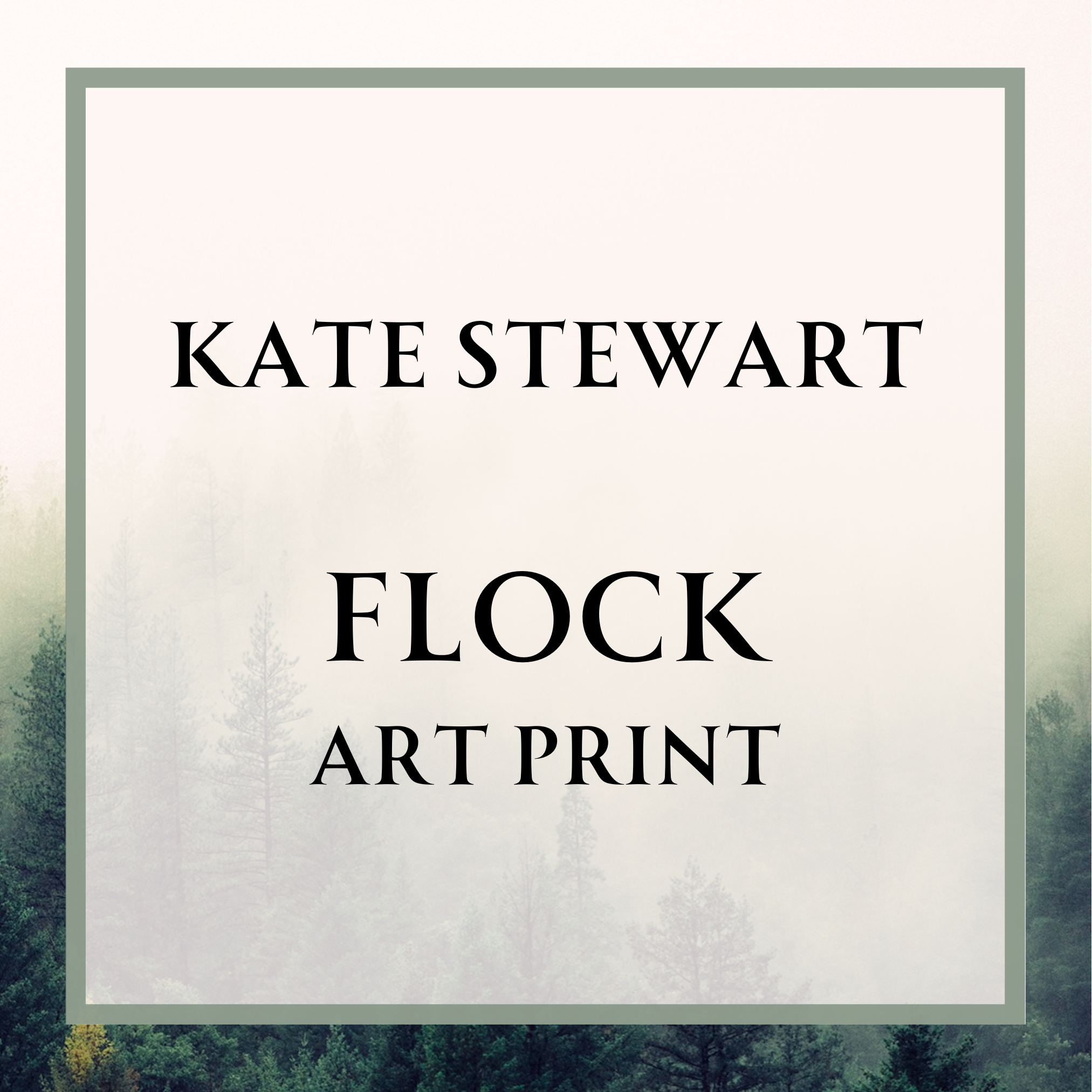 Kate Stewart - Flock Art Print