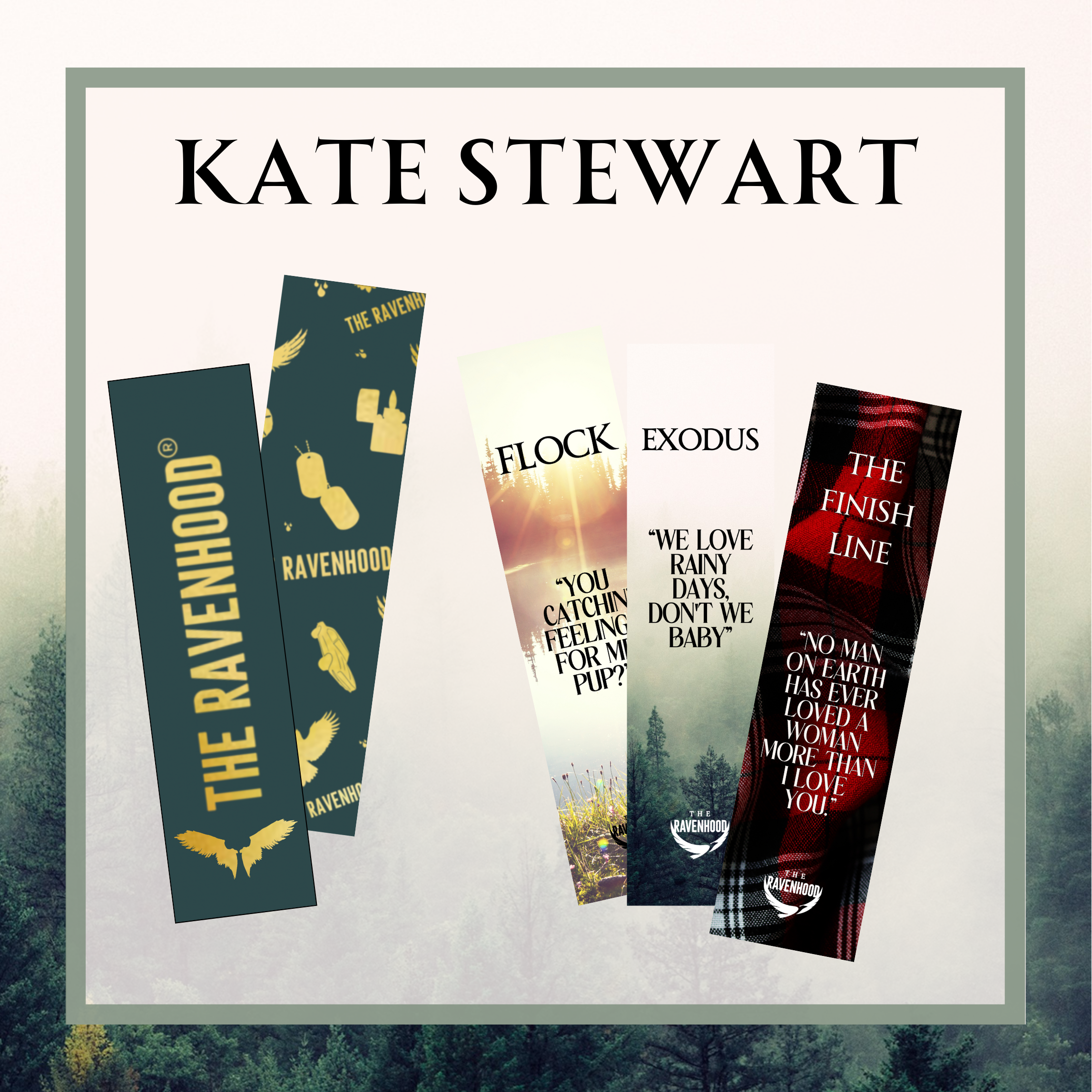 Kate Stewart - Ravenhood Series Bookmarks