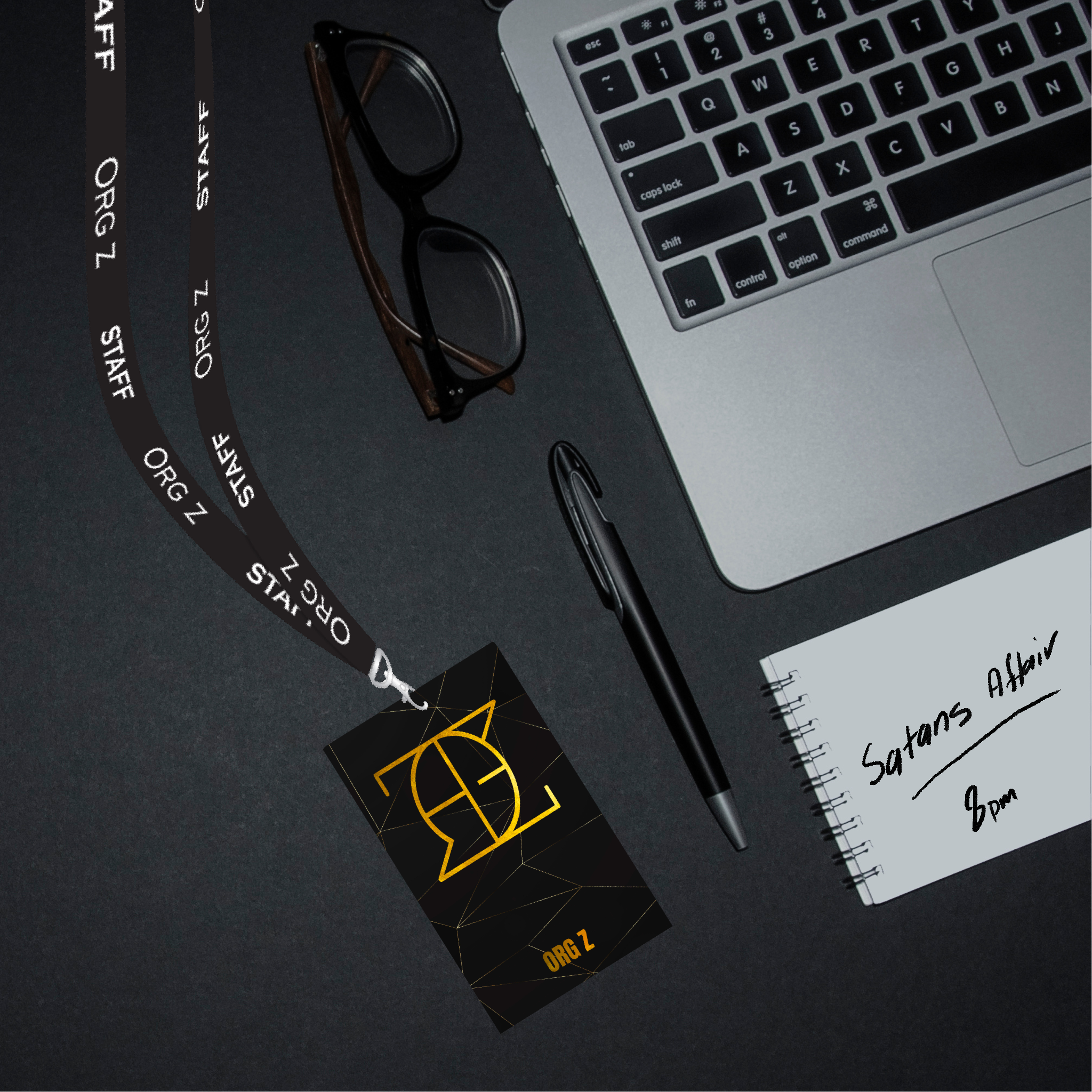 H.D Carlton - Org Z Staff Card and Lanyard