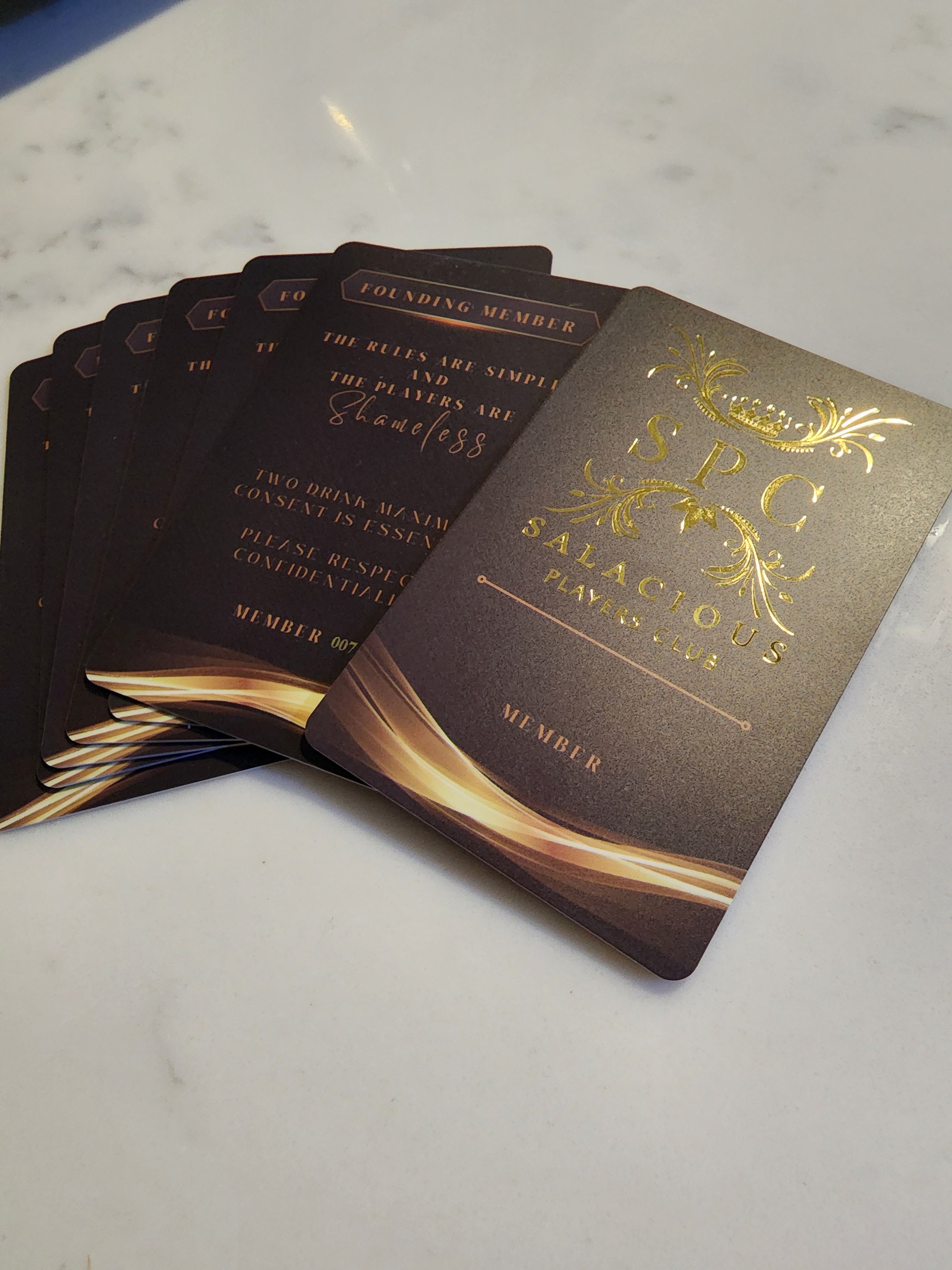 Salacious Players Club Membership Card
