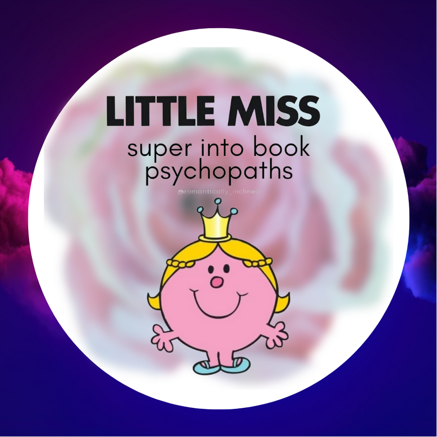 Little Miss Book Psychopaths Sticker